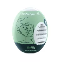 SATISFYER maszturbációs tojás Single Riffle - vízálló, egyszer használatos