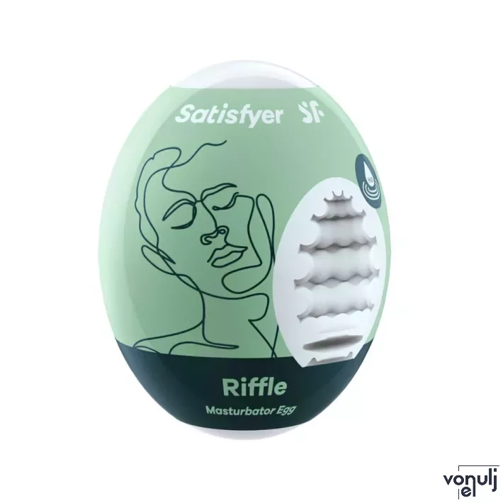 SATISFYER maszturbációs tojás Single Riffle - vízálló, egyszer használatos