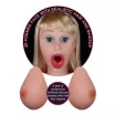 LOVETOY guminő Silicone Boobie Super Love Doll 2 - testszínű, valósághű méretekkel, 3D-s arccal, 3 kéjnyílással, vízálló