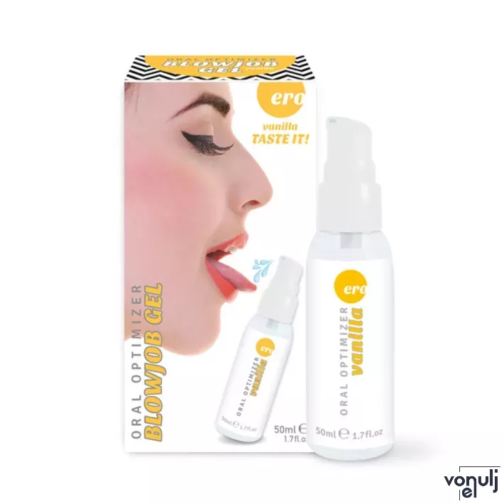 ERO orális síkosító Oral Optimizer Blowjob Gel Vanilla 50 ml - orális szexhez, vanília ízű