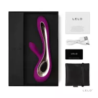 LELO csiklóizgatós vibrátor Soraya 2 Deep Rose - lila színben, vízálló, akkumulátoros