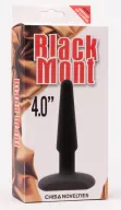 CHISA NOVELTIES fenékdugó Silicone Bute Plug 4 inch - fekete színben, vízálló, szilikon, 10 cm