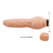 BAILE élethű vibrátor Barbara Clark Realistic Multi-Speed Vibrator 7,6" - realisztikus, csiklóstimuláló felülettel, elemes, TPR (19,5cm)