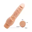 BAILE élethű vibrátor Barbara Clark Realistic Multi-Speed Vibrator 7,6" - realisztikus, csiklóstimuláló felülettel, elemes, TPR (19,5cm)