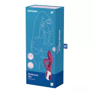 SATISFYER csiklóizgatós vibrátor Embrace Me Berry - szeder színben, vízálló, akkumulátoros