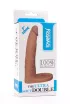 LOVETOY anál dildó 7" The Ultra Soft Double 3 - realisztikus, testszínű, herepánttal rögzíthető, vízálló, TPE, 18 cm