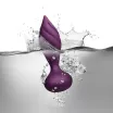 ROCKS-OFF fenékdugó Desire Purple - lila színben, vibrátoros, távirányítóval, vízálló, akkumulátoros