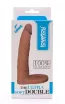 LOVETOY anál dildó 7" The Ultra Soft Double 3 - realisztikus, testszínű, herepánttal rögzíthető, vízálló, TPE, 18 cm