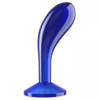 LOVETOY prosztata izgató 6'' Flawless Clear Prostate Plug Blue - kék színben, prosztata ingerlésére, letapasztható, vízálló, 15 cm