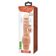 BAILE élethű vibrátor Barbara Clark Realistic Multi-Speed Vibrator 7,6" - realisztikus, csiklóstimuláló felülettel, elemes, TPR (19,5cm)