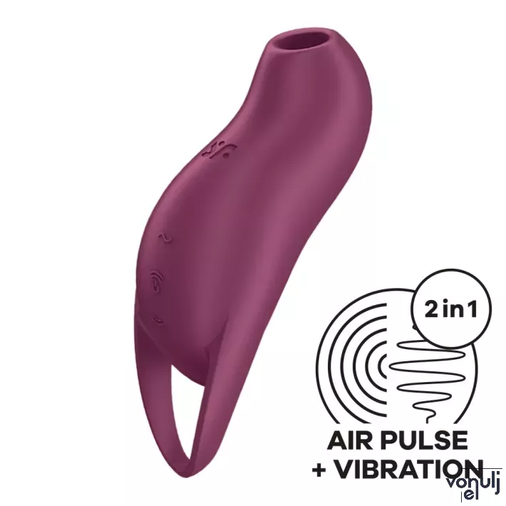 Léghullámos csiklóizgató Satisfyer Pocket Pro 1 purple - vízálló, akkumulátoros