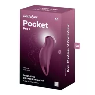 Léghullámos csiklóizgató Satisfyer Pocket Pro 1 purple - vízálló, akkumulátoros