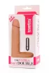 LOVETOY anál vibrátor The Ultra Soft Double-Vibrating 1 - realisztikus, testszínű, herepánttal rögzíthető, elemes, 14,7 cm