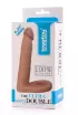 LOVETOY anál dildó The Ultra Soft Double 2 - realisztikus, testszínű, herepánttal rögzíthető, vízálló, TPE, 15,9 cm