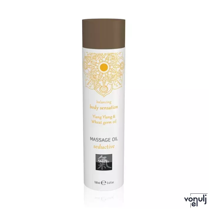 SHIATSU masszázsolaj Massage Oil Seductive Ylang-ylang & Wheat Germ Oil 100 ml - ylang-ylang illattal