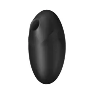 SATISFYER léghullámos csiklóizgató Vulva Lover 3 Black - fekete színben, rezgő funkcióval, kompakt kivitel, vízálló, akkumulátoros