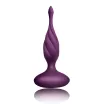 ROCKS-OFF fenékdugó Discover Purple - lila színben, vibrátoros, vízálló, távirányítóval, akkumulátoros