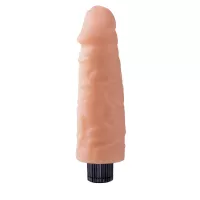 CHISA NOVELTIES élethű vibrátor Real Touch XXX 7.5 inch Vibrating Cock No.06 - realisztikus, testszínű, vízálló, elemes, TPE (19 cm)