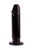 LOVETOY anál dildó King-Sized Anal Dildo - fekete színben, letapasztható, vízálló, 23,5 cm