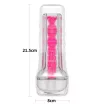 LOVETOY maszturbátor 8,5" Lumino Play Masturbator Pink Glow - rózsaszín, sötétben világító, vibráció nélküli, vízálló