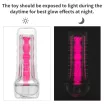 LOVETOY maszturbátor 8,5" Lumino Play Masturbator Pink Glow - rózsaszín, sötétben világító, vibráció nélküli, vízálló