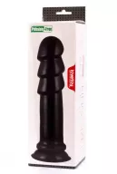 LOVETOY anál dildó King-Sized Anal Ripples - fekete színben, letapasztható, vízálló, 23,5 cm