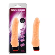 CHISA NOVELTIES élethű vibrátor Real Touch XXX 7.8 inch Vibe Cock - realisztikus, testszínű, vízálló, elemes, TPE (19,8 cm)