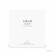 LELO óvszer Hex Condoms Original 36 Pack - latex, extra vékony, stimuláló felszínnel, síkosított, 36 db