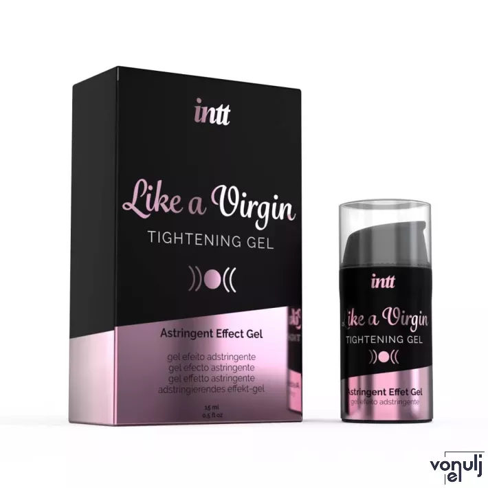 INTT stimuláló gél Like A Virgin Airless Bottle 15 ml - csiklóstimuláló, vaginaszűkítő hatással