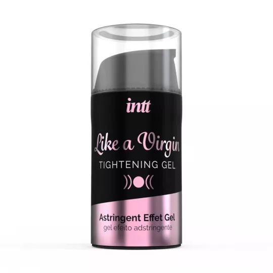 INTT stimuláló gél Like A Virgin Airless Bottle 15 ml - csiklóstimuláló, vaginaszűkítő hatással