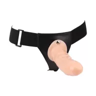 CHISA NOVELTIES felcsatolható dildó Penis Extender-Flesh - realisztikus, testszínű, állítható hámmal,  TPE (19 cm)