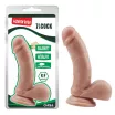 CHISA NOVELTIES élethű dildó Fashion Dude 7 inch Cock Flesh - közepes méretű, letapasztható, herékkel, testszínű, vízálló, PVC (17,7 cm)