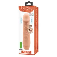 BAILE élethű vibrátor Barbara Jeff  Realistic Multi-Speed Vibrator 7,6" - realisztikus, elemes, TPR (19,5cm)