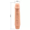 BAILE élethű vibrátor Barbara Jeff  Realistic Multi-Speed Vibrator 7,6" - realisztikus, elemes, TPR (19,5cm)