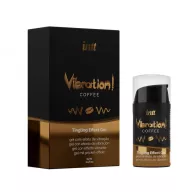 INTT stimuláló gél Vibration Coffee Airless Bottle 15 ml - csiklóstimuláló, orális szexhez is, kávé ízű, melegítő és bizsergető hatással