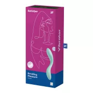 SATISFYER G-pont vibrátor Rrrolling Pleasure Mint - menta színben, forgó funkcióval, vízálló, akkumulátoros