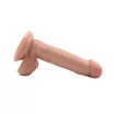 CHISA NOVELTIES élethű dildó Fashion Dude 7.1 inch Cock Flesh - közepes méretű, letapasztható, herékkel, testszínű, vízálló, PVC (17,8 cm)