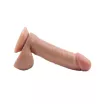 CHISA NOVELTIES élethű dildó Fashion Dude 7.9 inch Cock Flesh - közepes méretű, letapasztható, herékkel, testszínű, vízálló, PVC (20 cm)