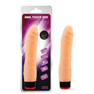 CHISA NOVELTIES élethű vibrátor Real Touch XXX 8.1 inch Vibe Cock - realisztikus, testszínű, vízálló, elemes, TPE (20,5 cm)