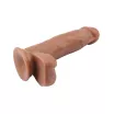 CHISA NOVELTIES élethű dildó Fashion Dude 7.1 inch Cock Latin - közepes méretű, letapasztható, herékkel, testszínű, vízálló, PVC (18 cm)