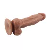 CHISA NOVELTIES élethű dildó Fashion Dude 8.5 inch Cock Latin - nagy méretű, letapasztható, herékkel, testszínű, vízálló, PVC (21,5 cm)