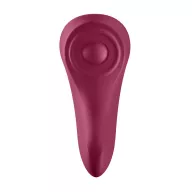 SATISFYER rezgő csiklóvibrátor Sexy Secret - bordó színben, vízálló, akkumulátoros, ingyenes applikációval