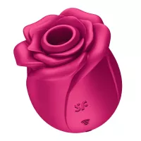 SATISFYER léghullámos csiklóizgató Pro 2 Classic Blossom - bordó színben, innovatív Liquid Air technológiával, vízálló, akkumulátoros