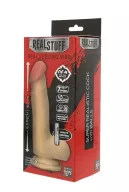 RealStuff élethű vibrátor 6.5 inch Vibrator 1 - vízálló, tapadókoronggal,  elemes, herékkel, távirányítóval, TPR (18 cm)