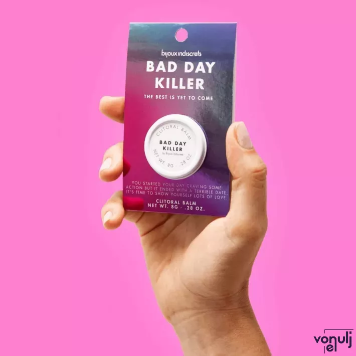 BIJOUX INDISCRETS stimuláló balzsam Bad Day Killer Clitherapy Balm 8 g - csiklóstimuláló, csillagánizs illattal, melegítő hatással