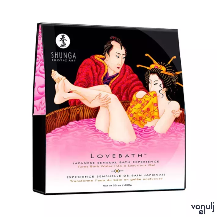 SHUNGA fürdőgél Love Bath Dragon Fruit 650 g - sárkány-gyümölcs illattal