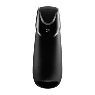 SATISFYER péniszvibrátor Men Vibration+ Connect App - fekete színben, okos, ingyenes applikációval, vízálló, akkumulátoros, szilikon