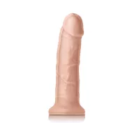 NS NOVELTIES élethű dildó Colours Dual Density 7" Girth Dildo White - nagy méretű, kétrétegű, letapasztható, szilikon (20,9 cm)