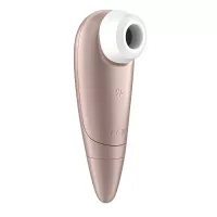 SATISFYER léghullámos csiklóizgató Number One - rózsaarany színben, vízálló, elemes