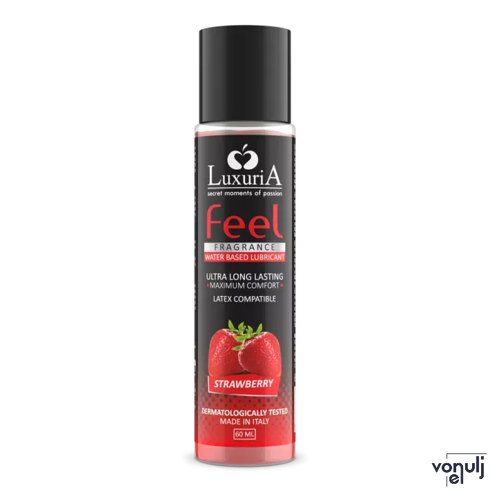 Vízbázisú intim síkosító IntimateLine Feel Strawberry 60 ml